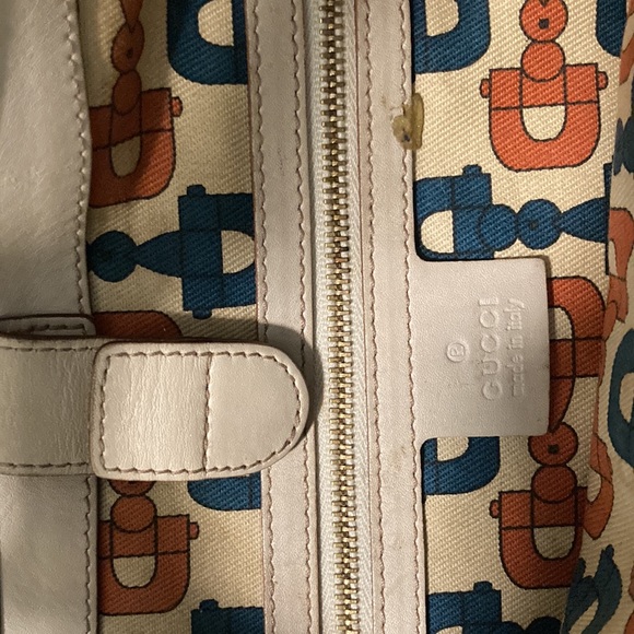 Cream Gucci Leather Handbag - Picture 4 of 5